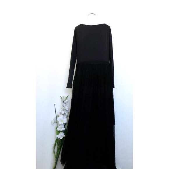 SOFT SURROUNDINGS Frederica Lace Maxi Dress Black SZ L - Picture 12 of 16